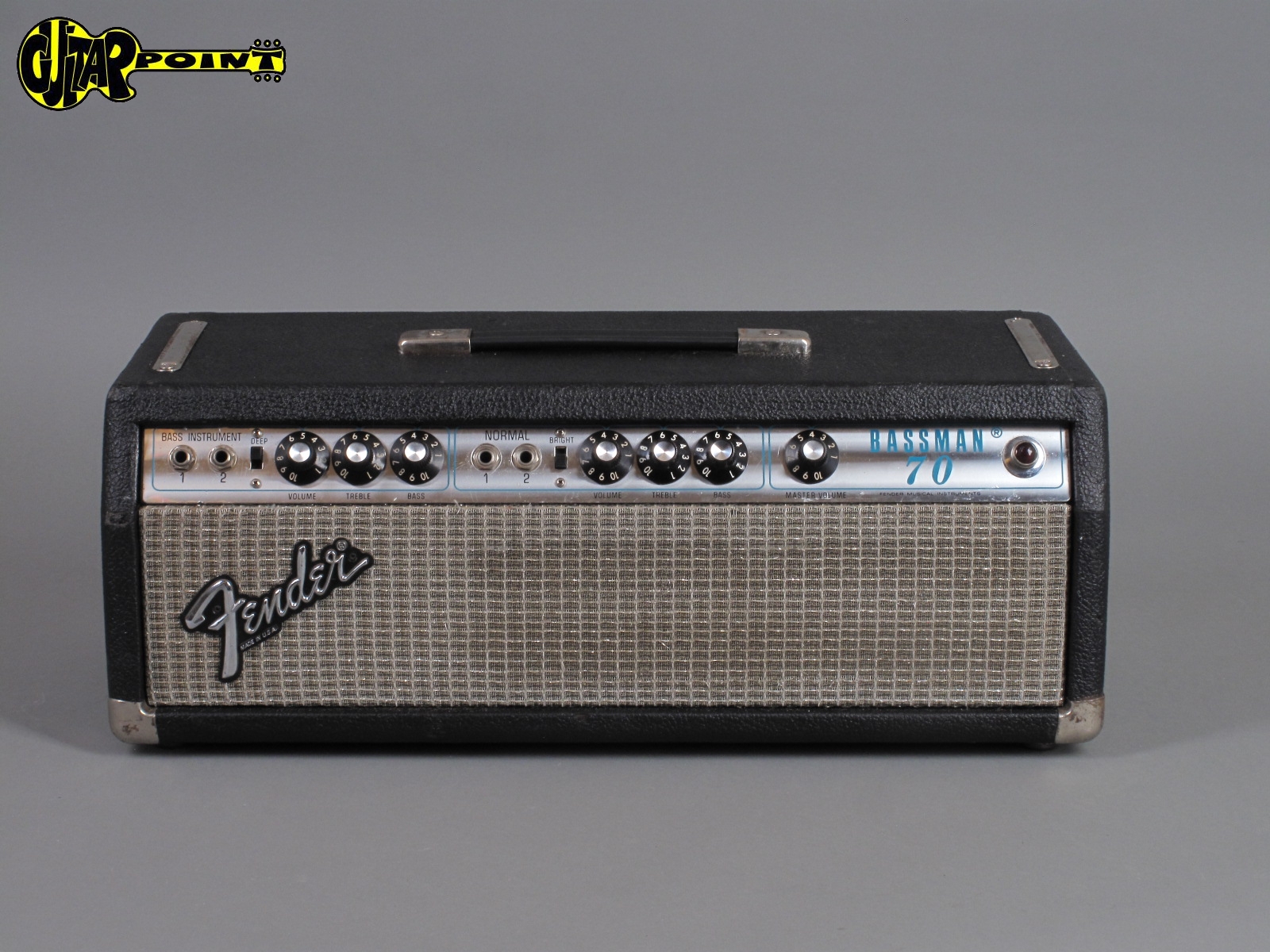 1979 Fender Bassman 70 – Silverface – GuitarPoint