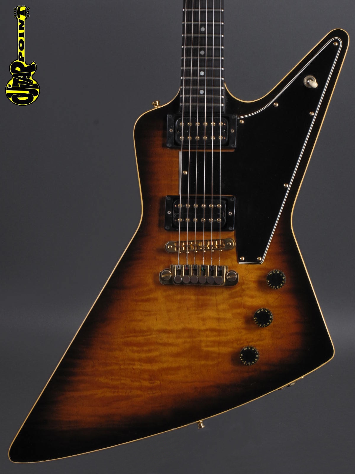 sunburst explorer guitar