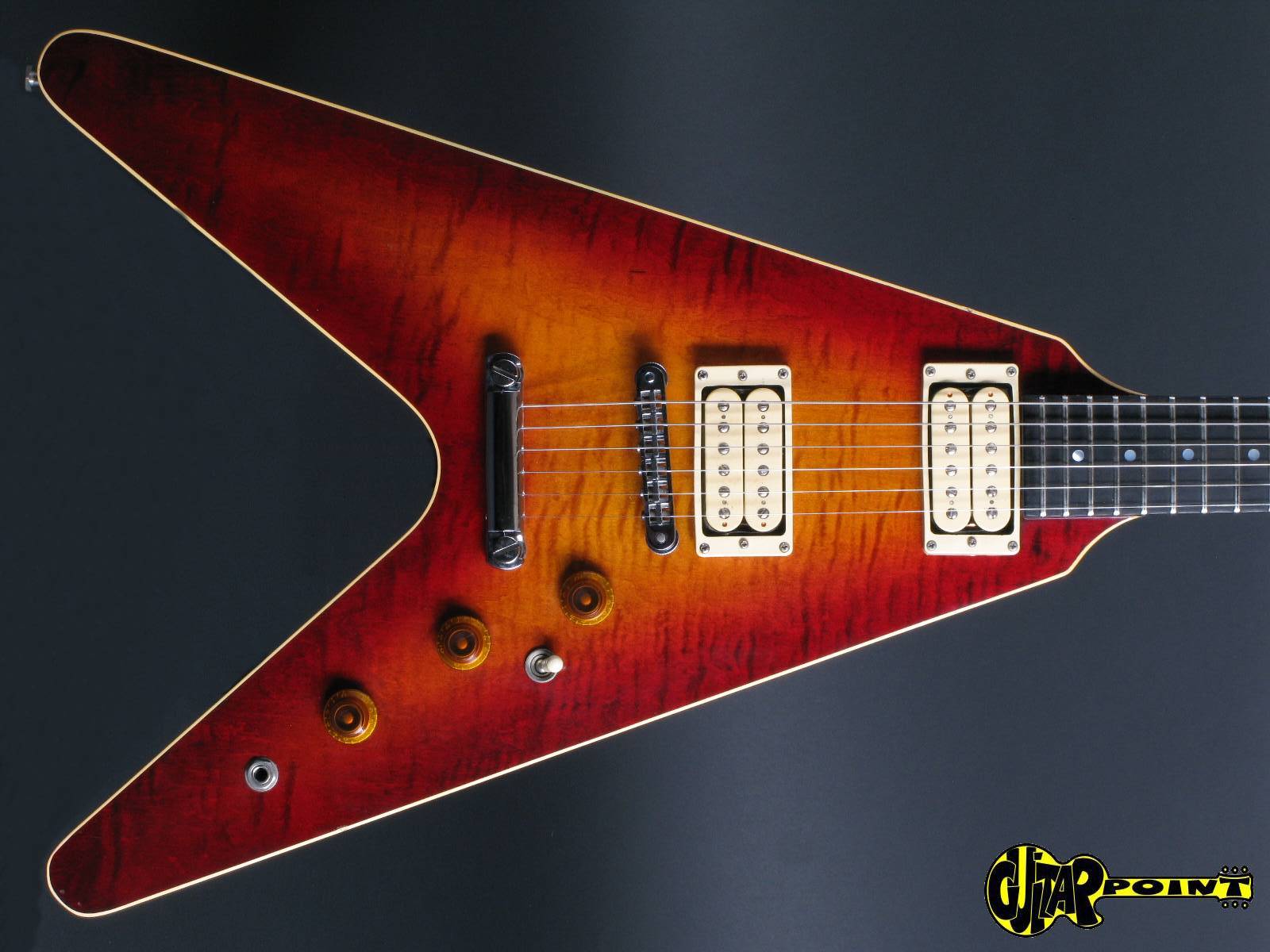 1981 Gibson Flying V “the V” Cmt Sunburst Guitarpoint 3469