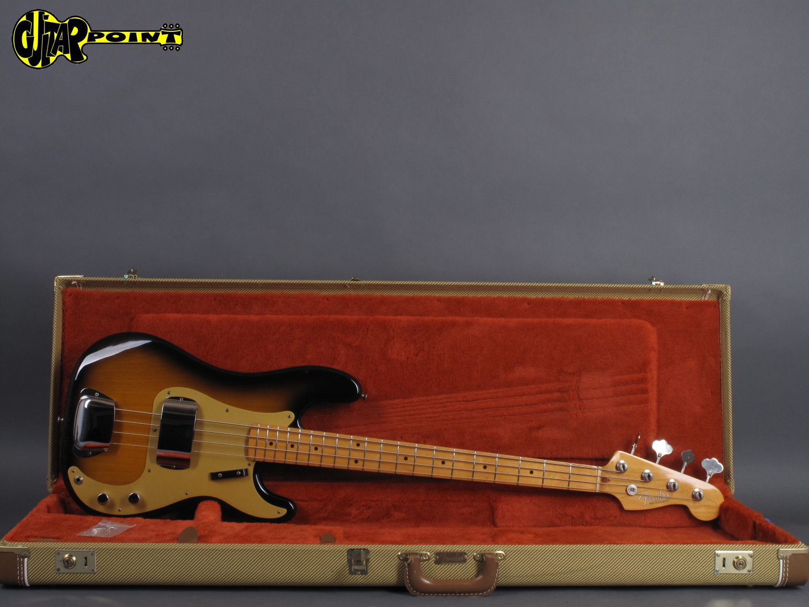 1982 Fender ´57 Precision Bass 2 Tone Sunburst “fullerton” Vintage Reissue Guitarpoint 7787