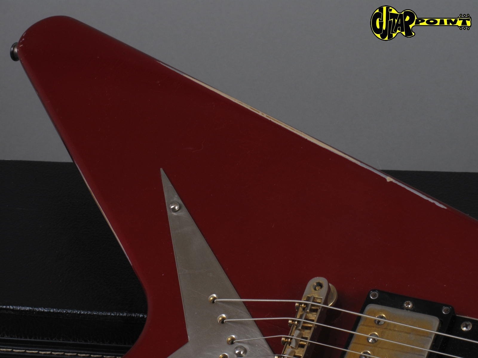 1982 Gibson Flying V Heritage Korina – Candy Apple Red