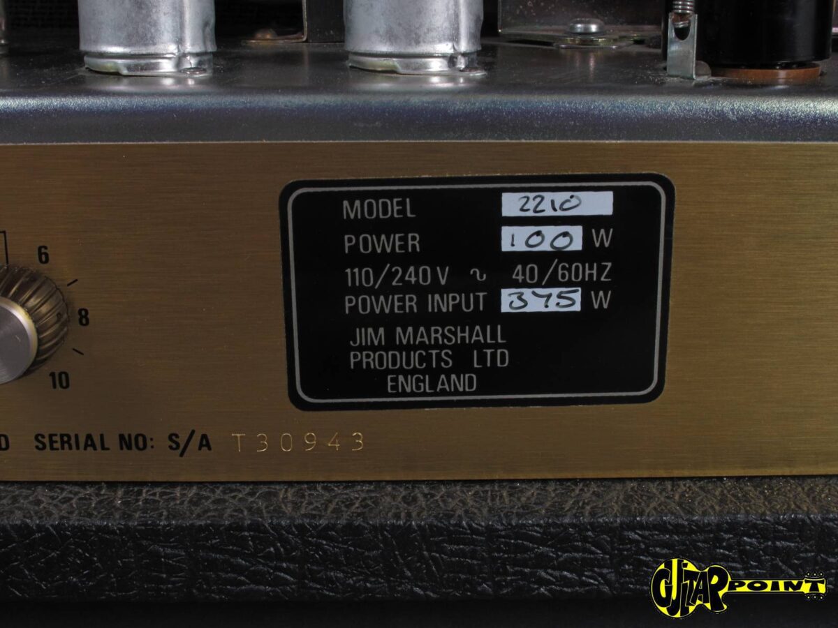 1985 Marshall JCM800 Model 2210 - 100 Watt - Tube amplifier | GuitarPoint