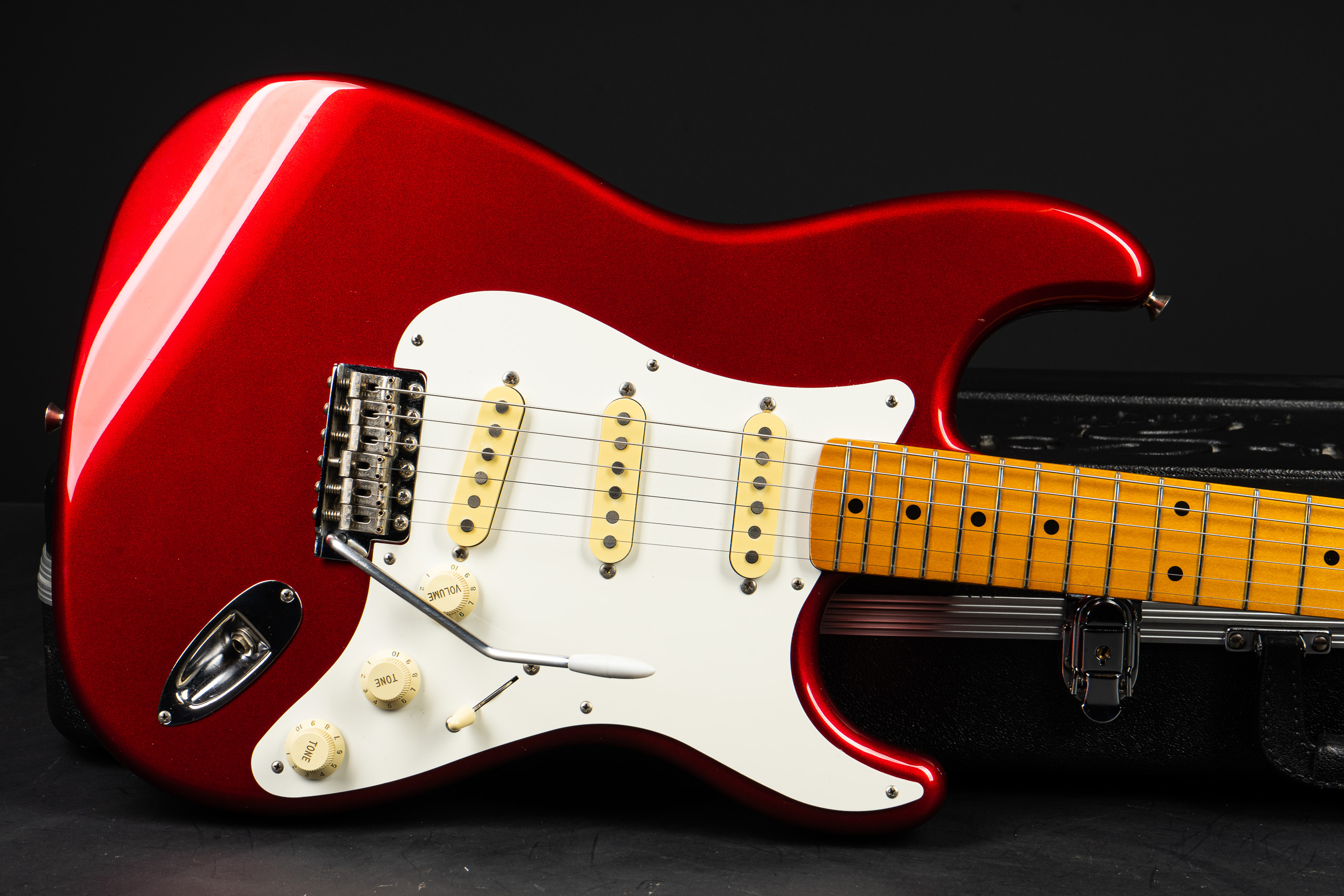 1987 Fender Stratocaster MIJ Fujigen 50s Reissue - Candy Apple Red