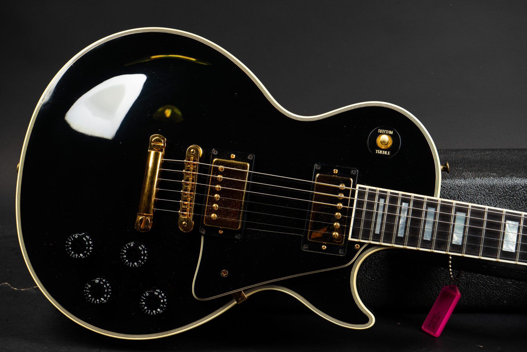1987 Gibson Les Paul Custom – Ebony …mint! – GuitarPoint