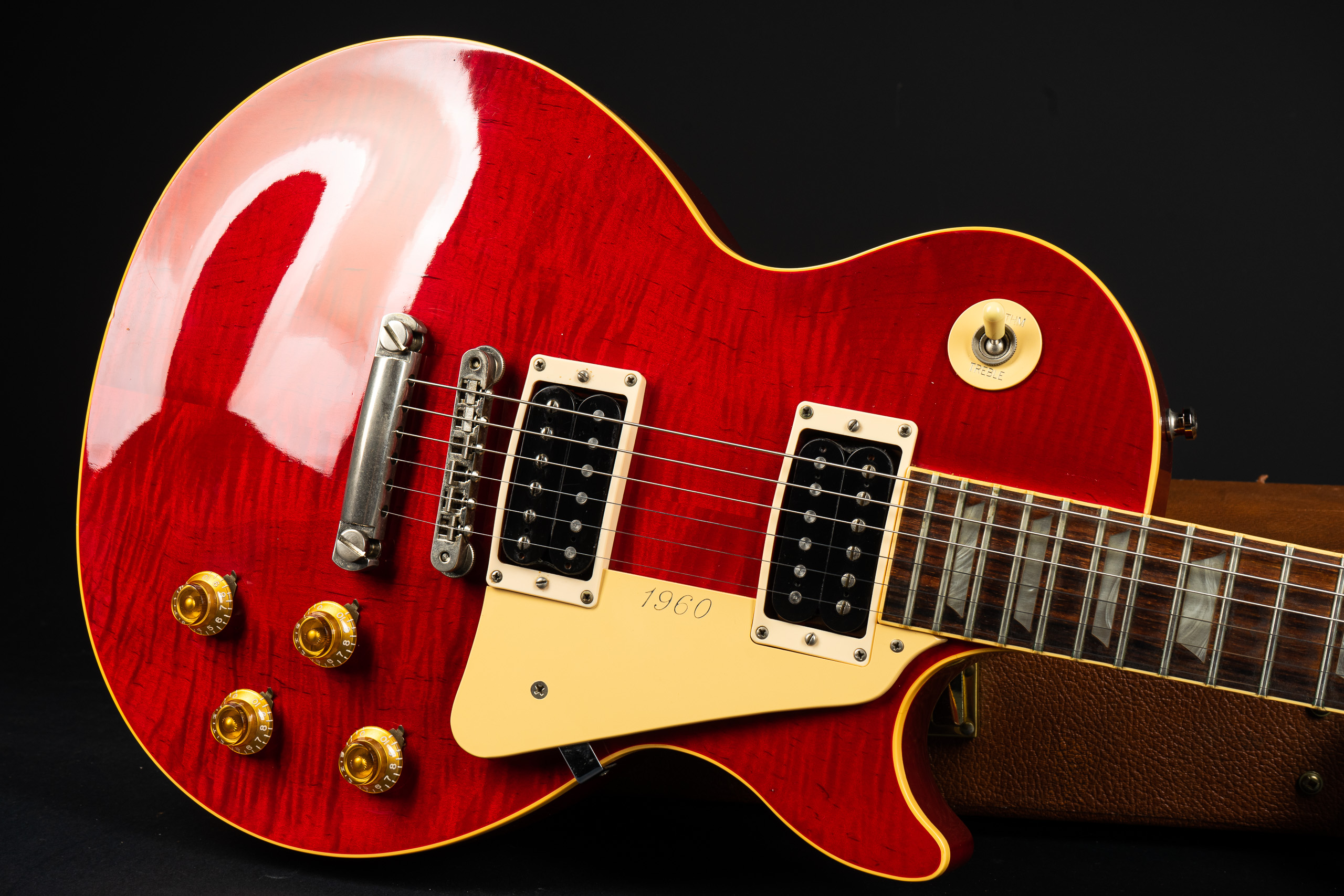 1992 Gibson Les Paul Classic Plus - Trans Red - GuitarPoint