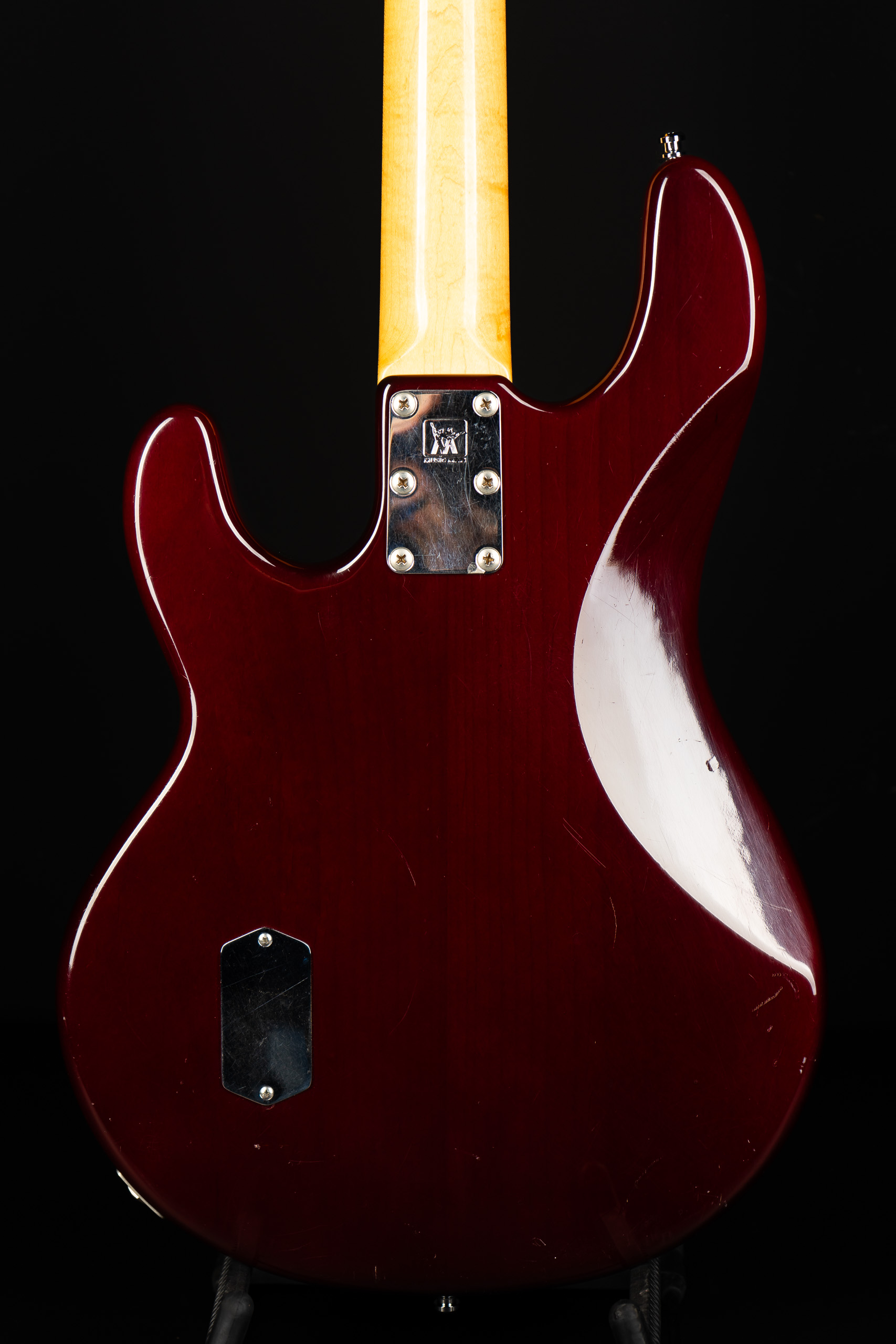 1992 Music Man Sting Ray - Trans Red 3-Band EQ - GuitarPoint