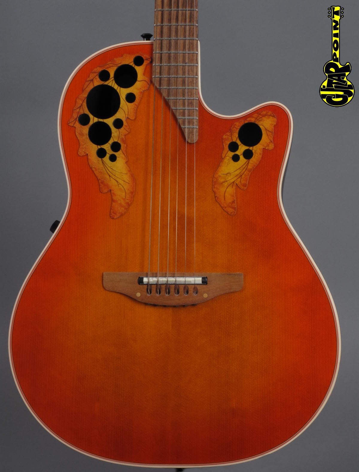 1994 Ovation Elite Standard Model 6768 – Orange Cherry Burst