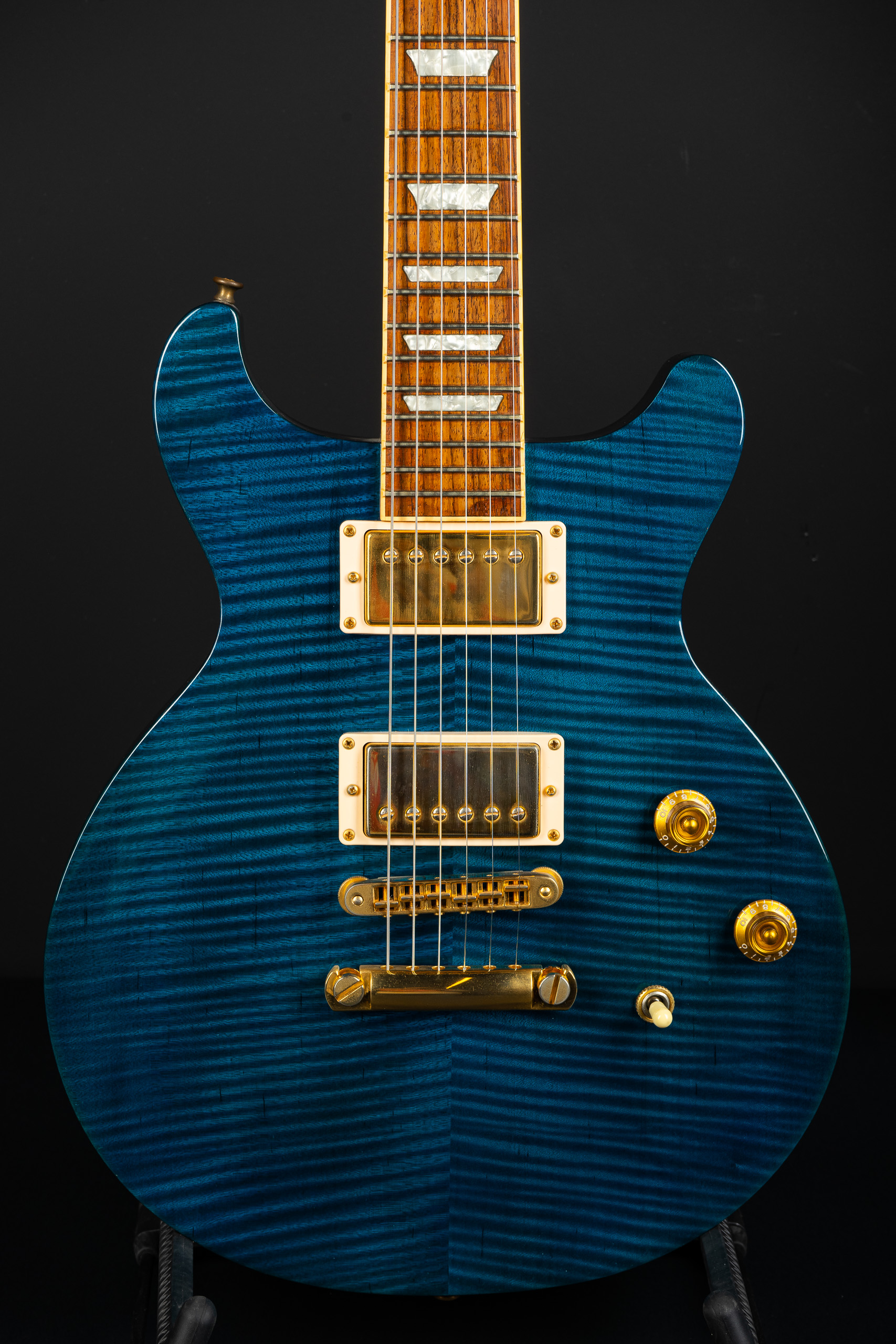 1998 Gibson Les Paul Standard Double Cut – Trans Blue – GuitarPoint