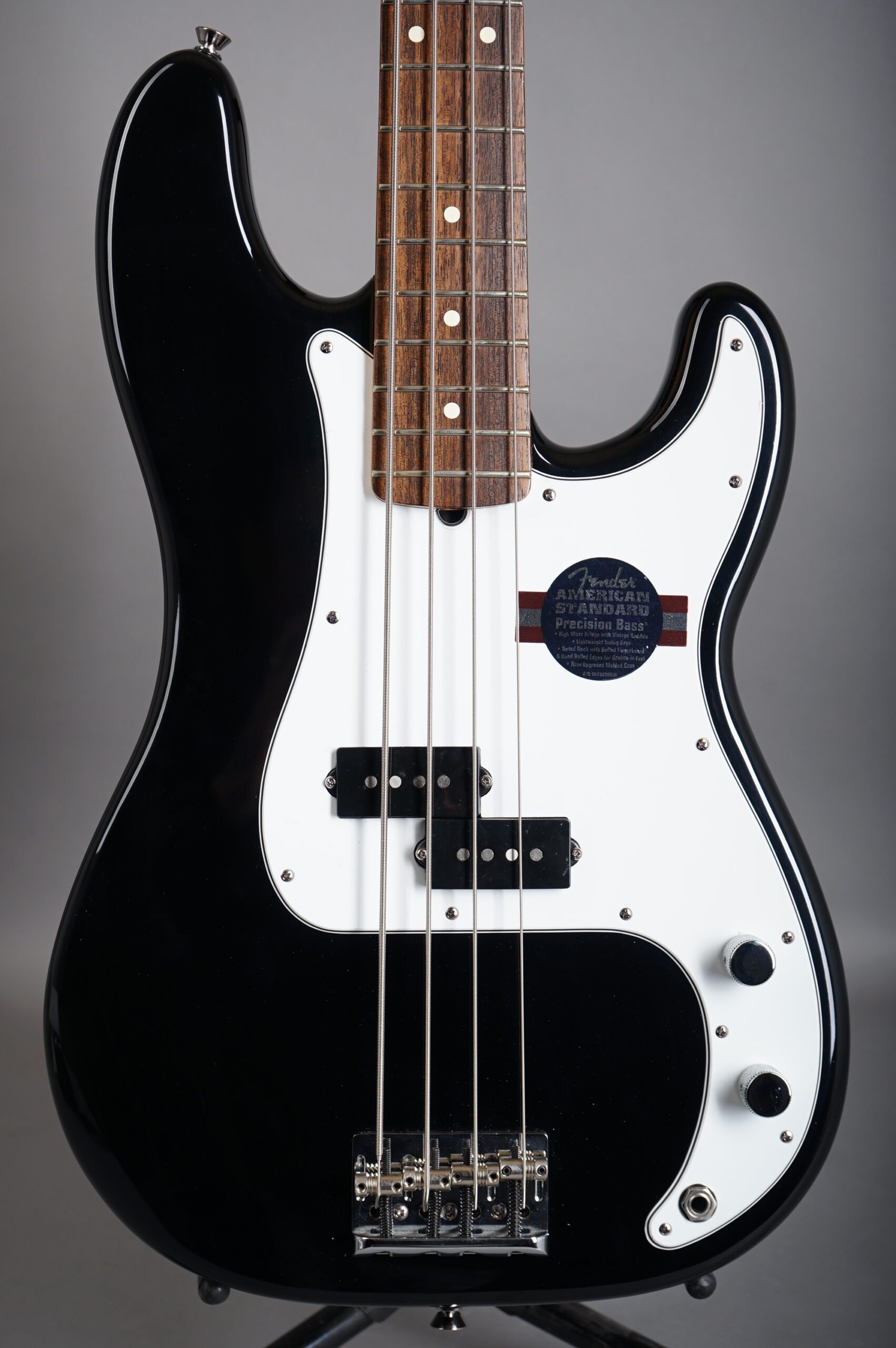 2008 Fender American Standard Precision Bass – Black – GuitarPoint