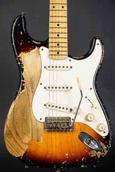 2009 Fender John Cruz Masterbuilt 1956 Stratocaster Heavy Relic - Sunburst