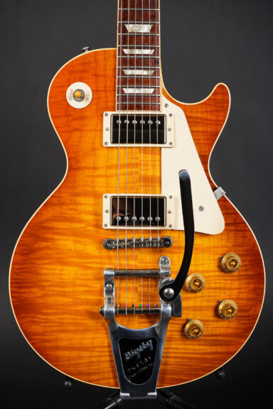 2009 Gibson Les Paul 1959 50th Anniversary Bigsby - Amber Honey Burst 1 of 25