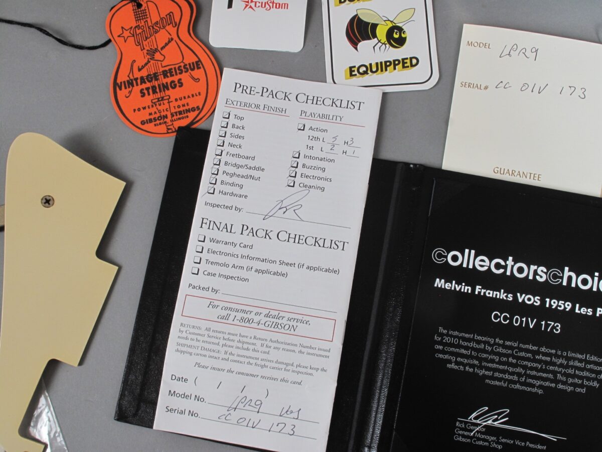 2010 Gibson Les Paul Collectors Choice 1 Melvin Franks Greeny Guitarpoint 2010 gibson les paul collectors choice