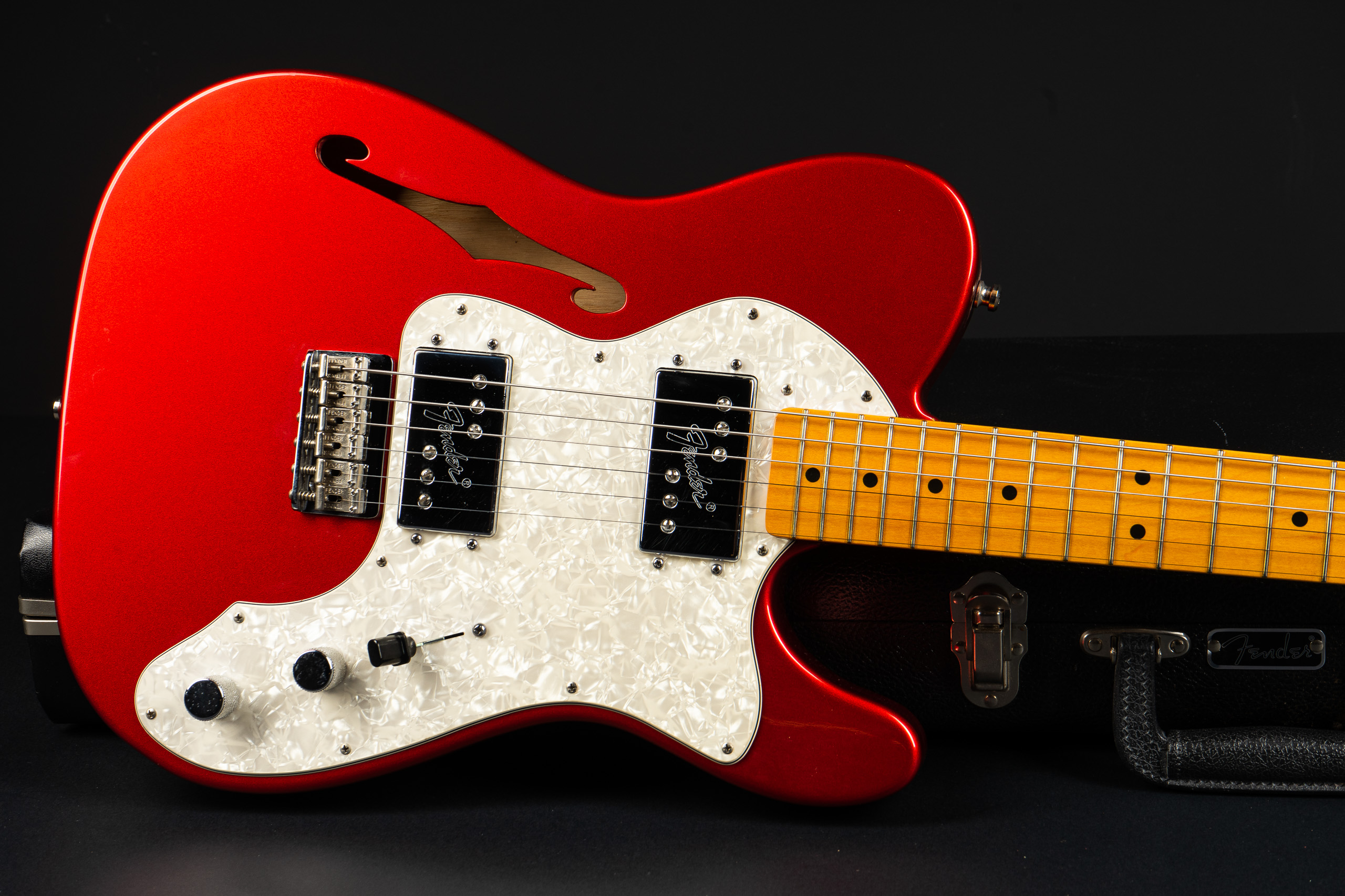 2011 Fender American Vintage '72 Thinline Telecaster - Candy Apple