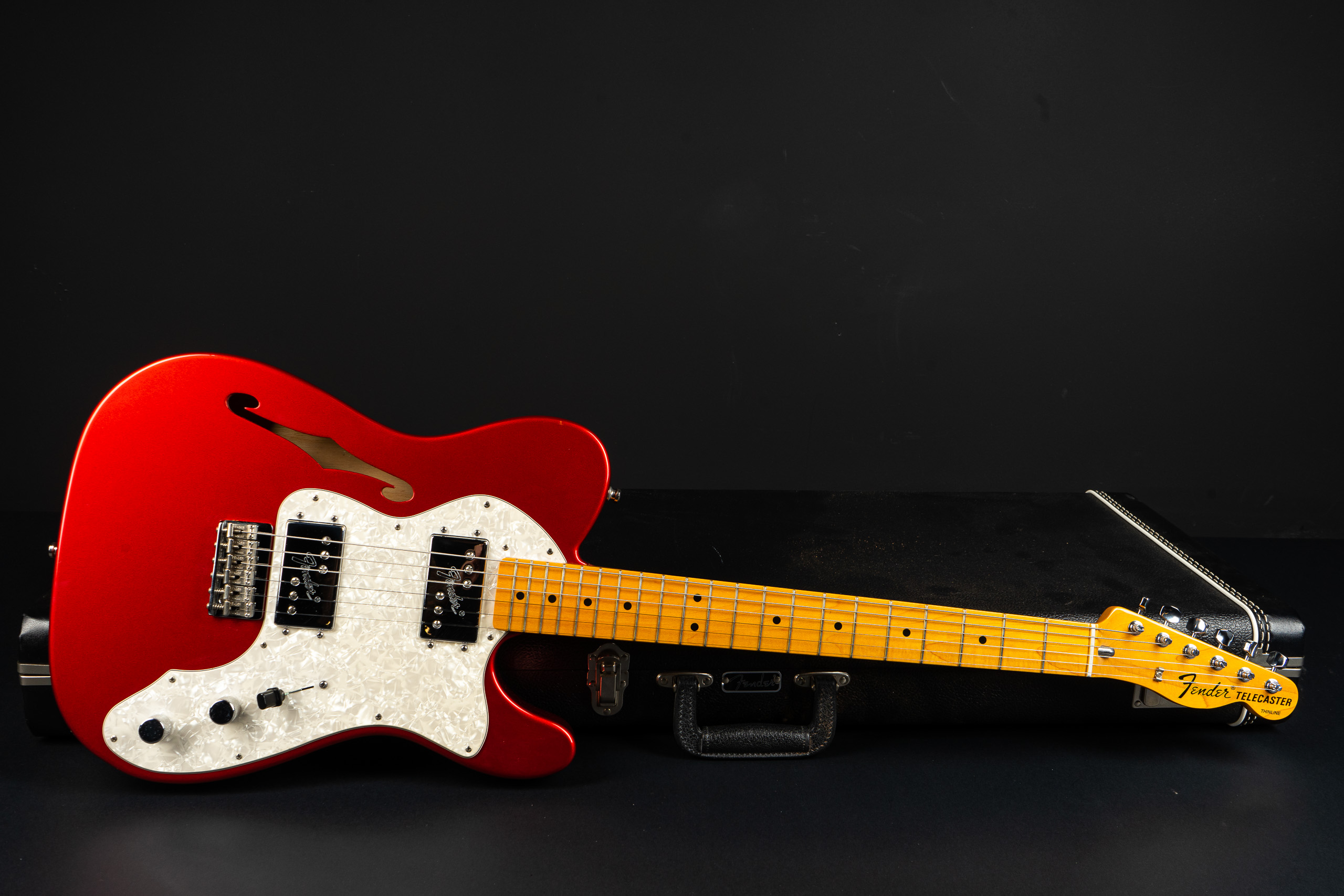 2011 Fender American Vintage '72 Thinline Telecaster - Candy Apple