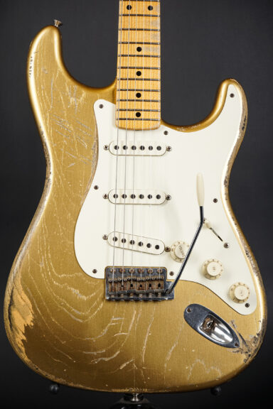 2012 Dennis Galuszka Masterbuilt 1957 Heavy Relic Stratocaster - HLE Gold ...2,89Kg