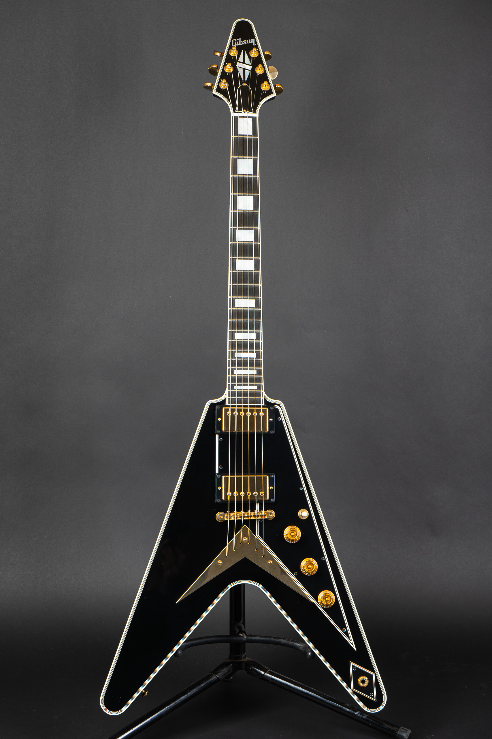 2013 Gibson Custom Shop Flying V Custom Benchmark - Ebony