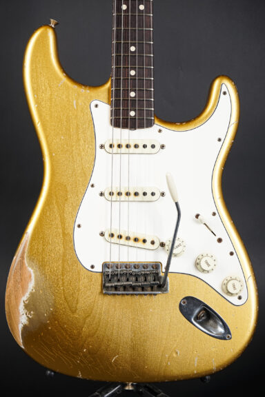 2015 Fender John Cruz Masterbuilt 1963 Stratocaster Heavy Relic - Aztec Gold