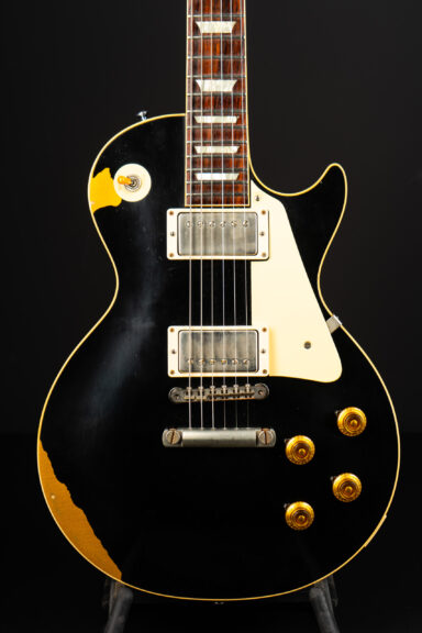 2017 Gibson 1958 Les Paul Standard Painted - Black over Gold