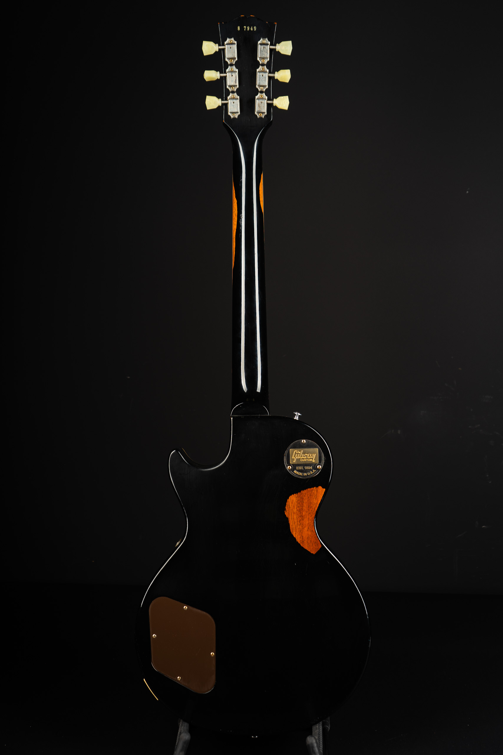 2017 Gibson 1958 Les Paul Standard Painted - Black over Gold