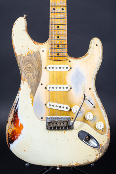 2020 Fender Dale Wilson Masterbuilt 1958 Stratocaster Heavy Relic - Sonic Blue