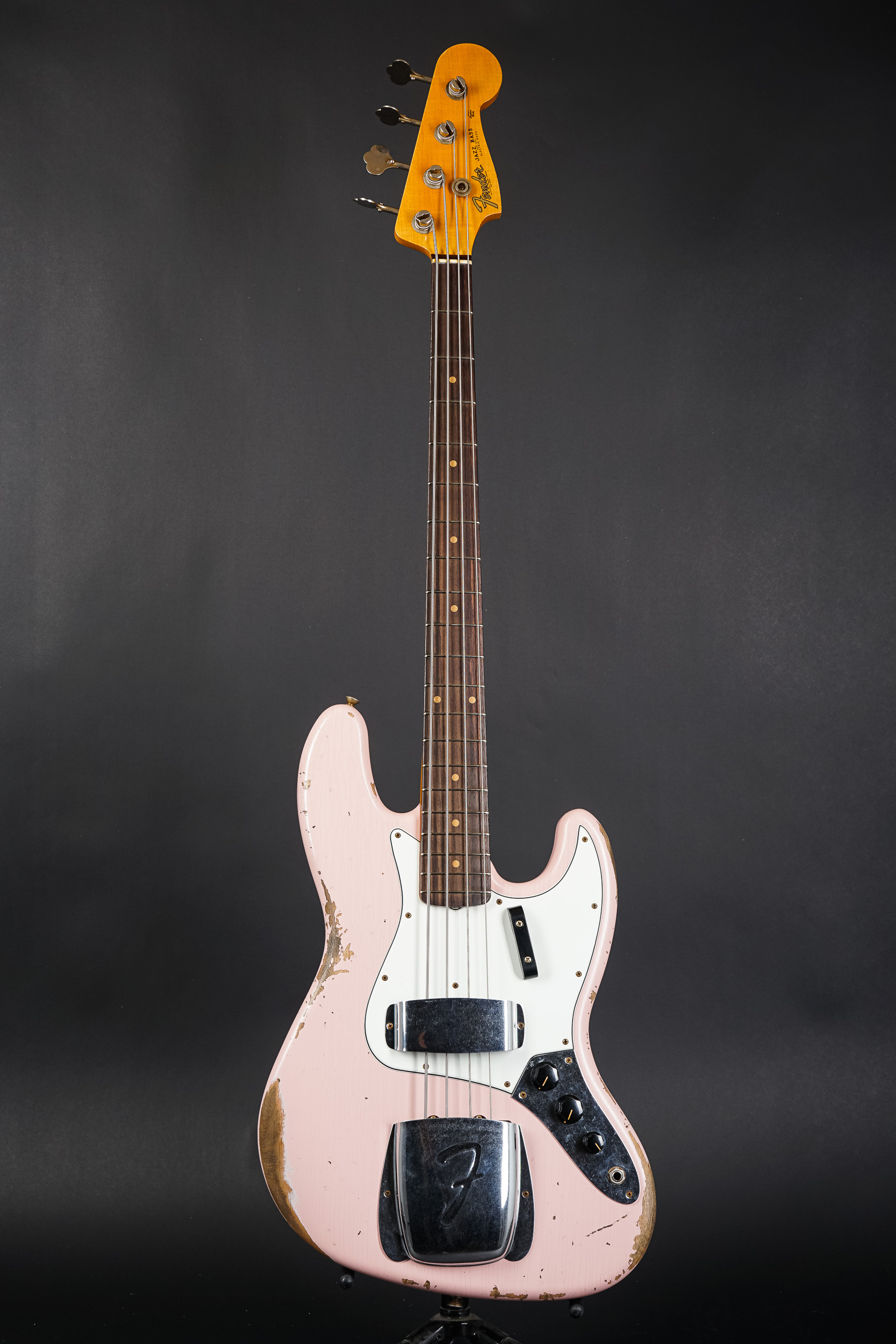 2021 Fender Custom Shop 1964 Jazz Bass Heavy Relic - Shell Pink