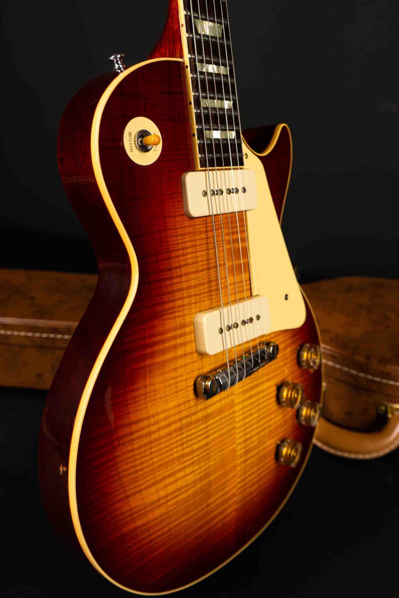 2022 Gibson 1954 Les Paul Standard Figured Top – Sunrise Tea