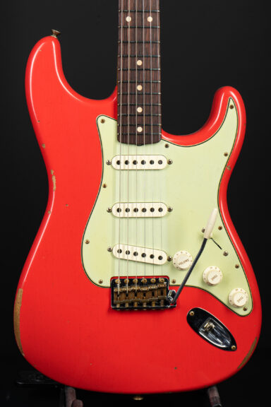 Fender Custom Shop 1959 Stratocaster Relic AA-Flamed Neck RW - Fiesta Red
