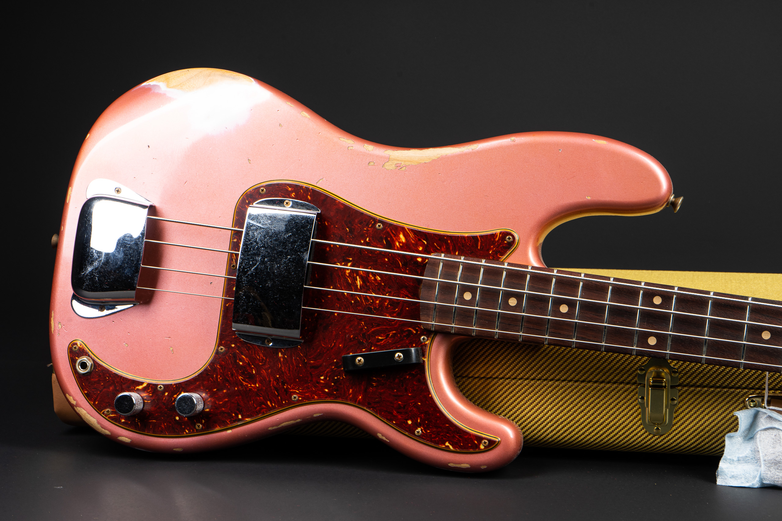 Fender Custom Shop 1960 Precision Bass Heavy Relic - Burgundy Mist