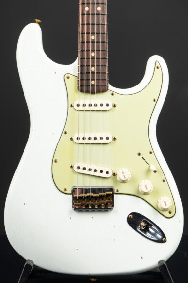 Fender Custom Shop 1963 Stratocaster Hardtail Journeyman Relic - Olympic White