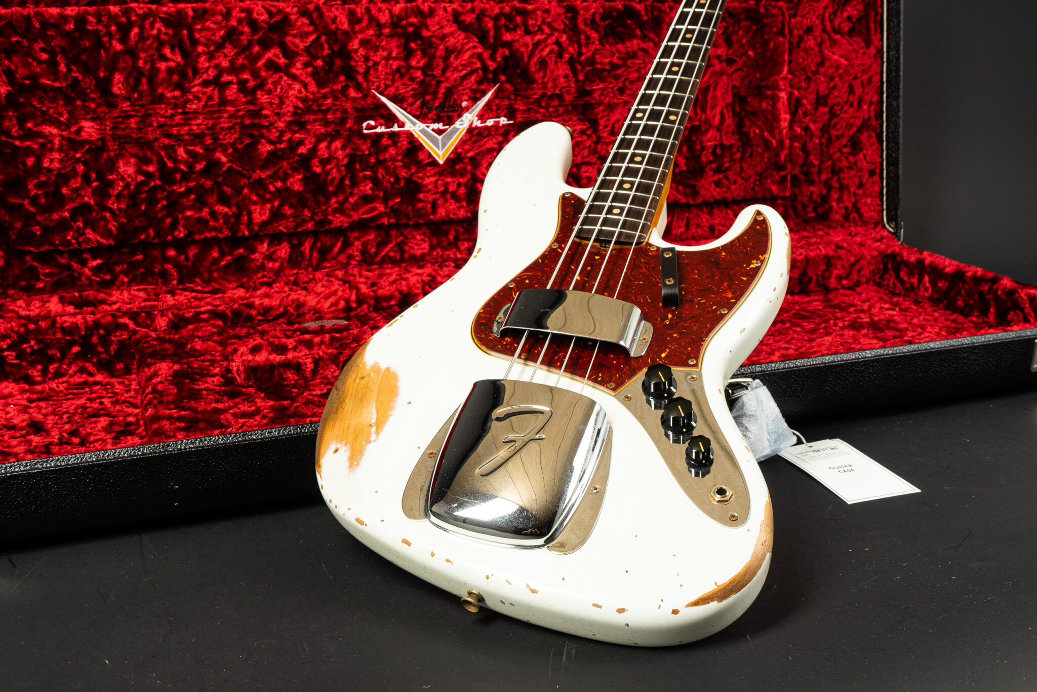 Fender Custom Shop 1964 Jazz Bass Heavy Relic – Olympic White 