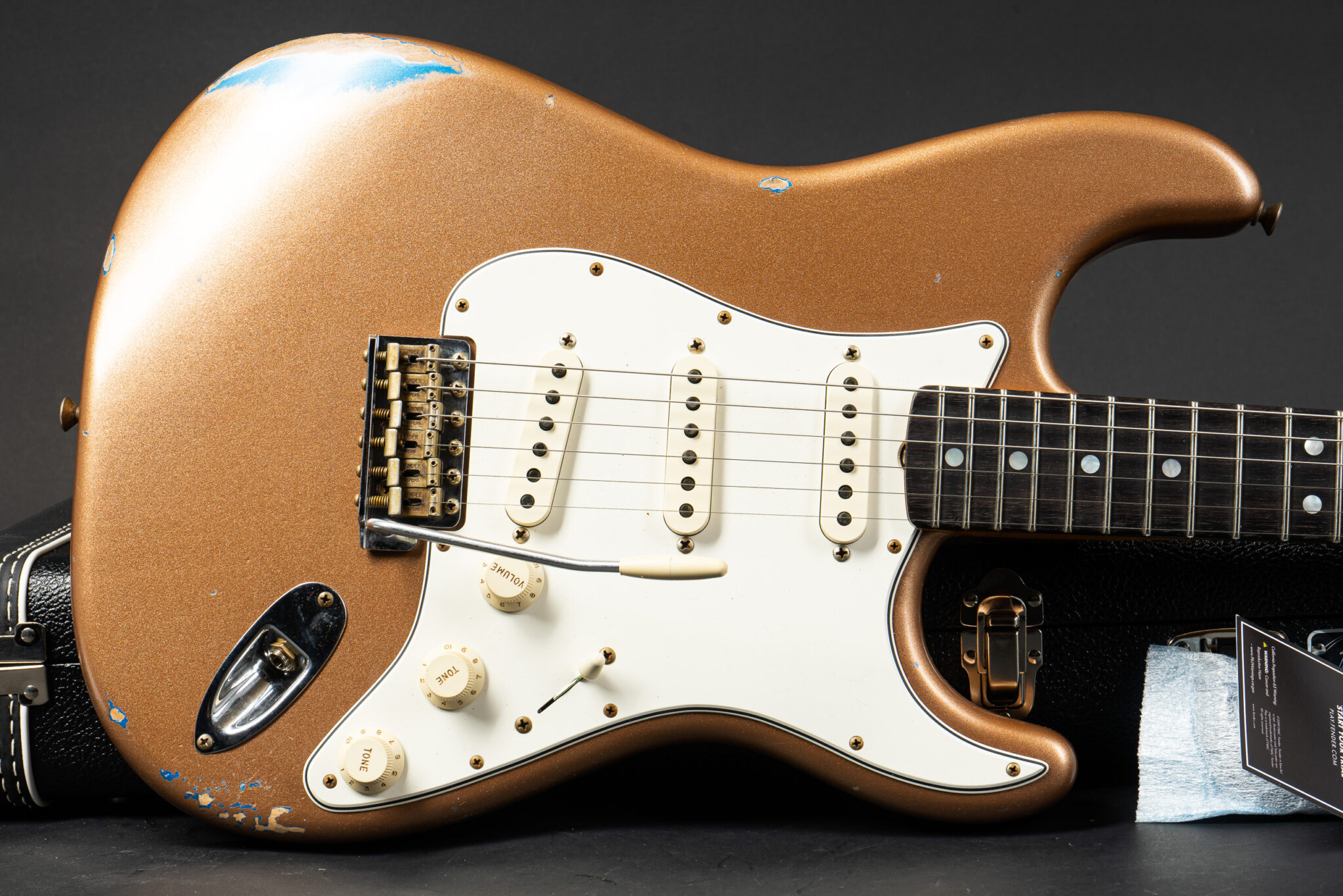 Firemist shop gold stratocaster