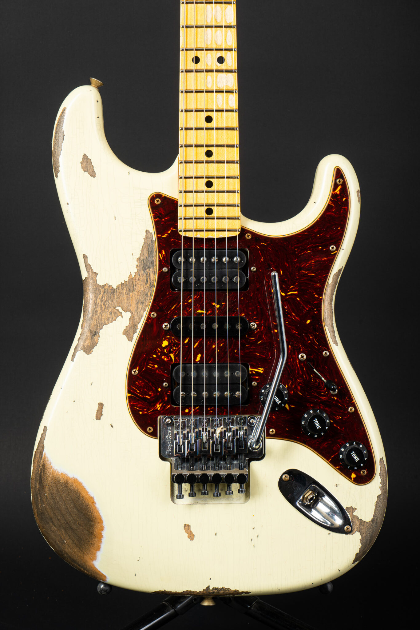 Fender Custom Shop 1969 Stratocaster HSH Mars Attacks Heavy Relic Vintage White GuitarPoint