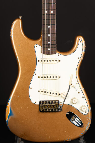 Fender Masterbuilt Kyle McMillin 1965 Stratocaster Relic - FM Gold over LPB