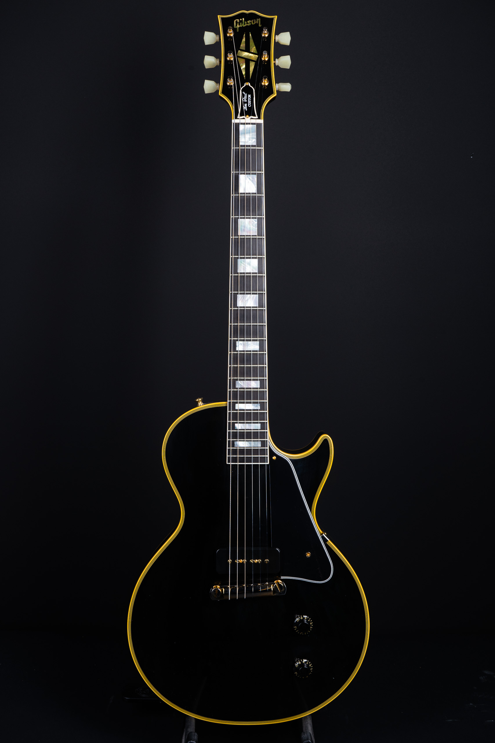 Gibson 1954 Les Paul Custom 1PU Wraparound VOS - Ebony - GuitarPoint