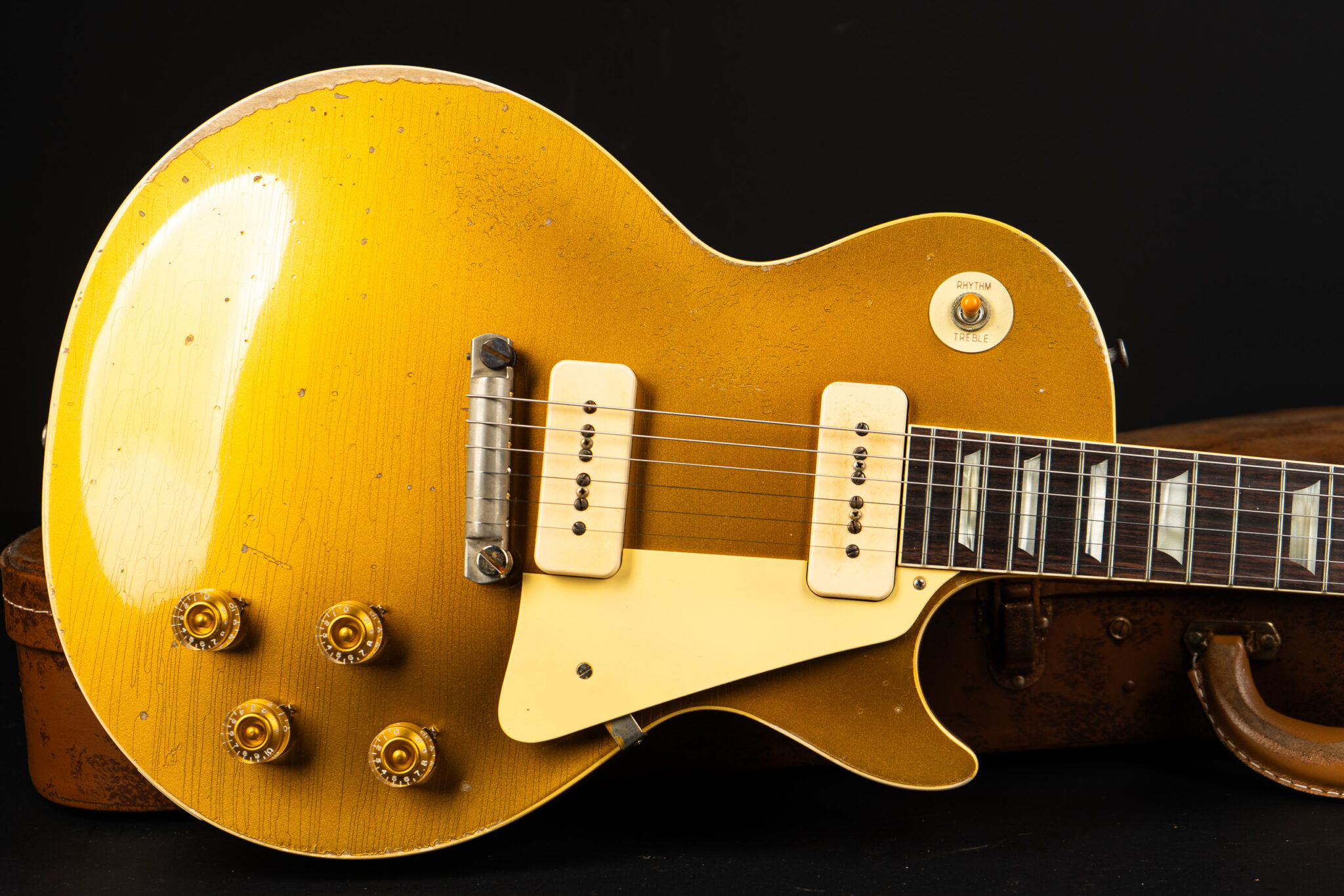 ギター Gibson Custom Shop Murphy Lab 1955 LP Gibson Custom Murphy Lab 1954 Les Paul Custom Staple Pickup