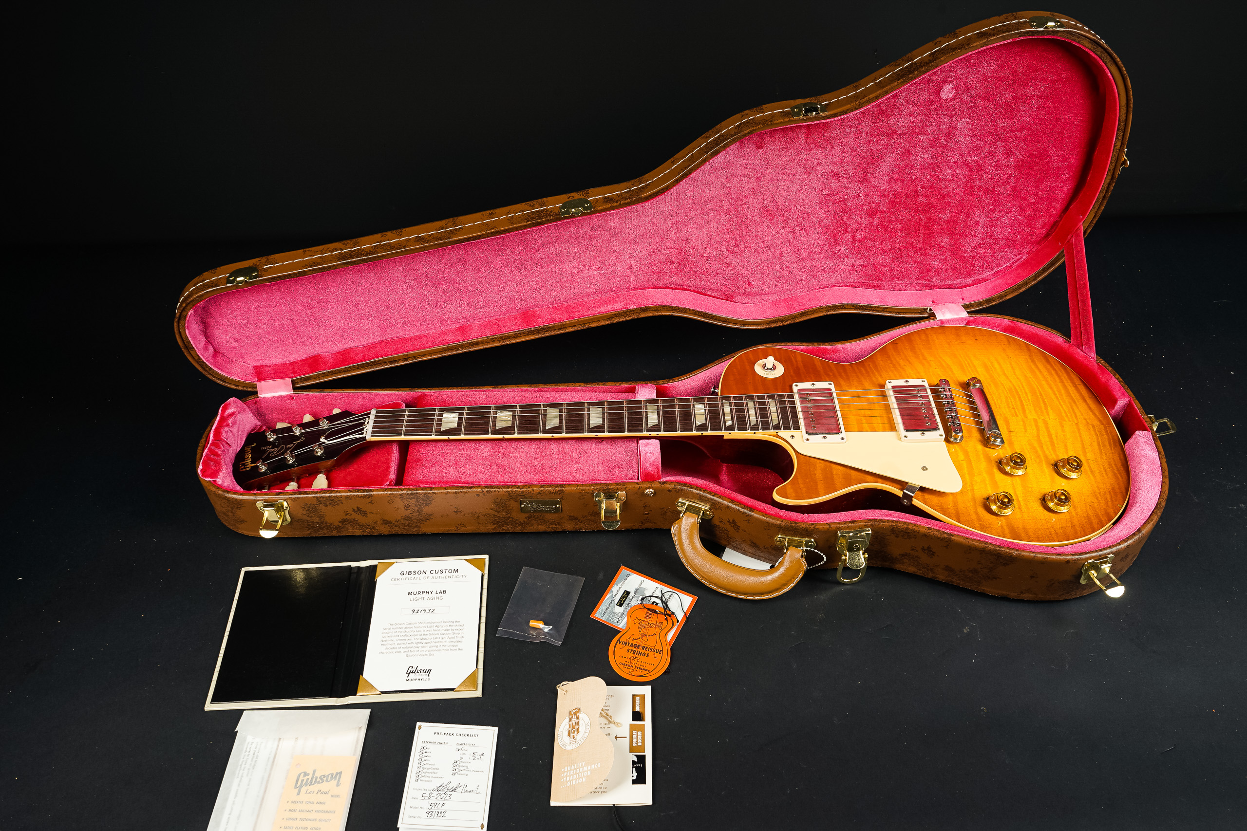 Gibson 1959 Les Paul Standard Murphy Lab Light Aged Lefthand