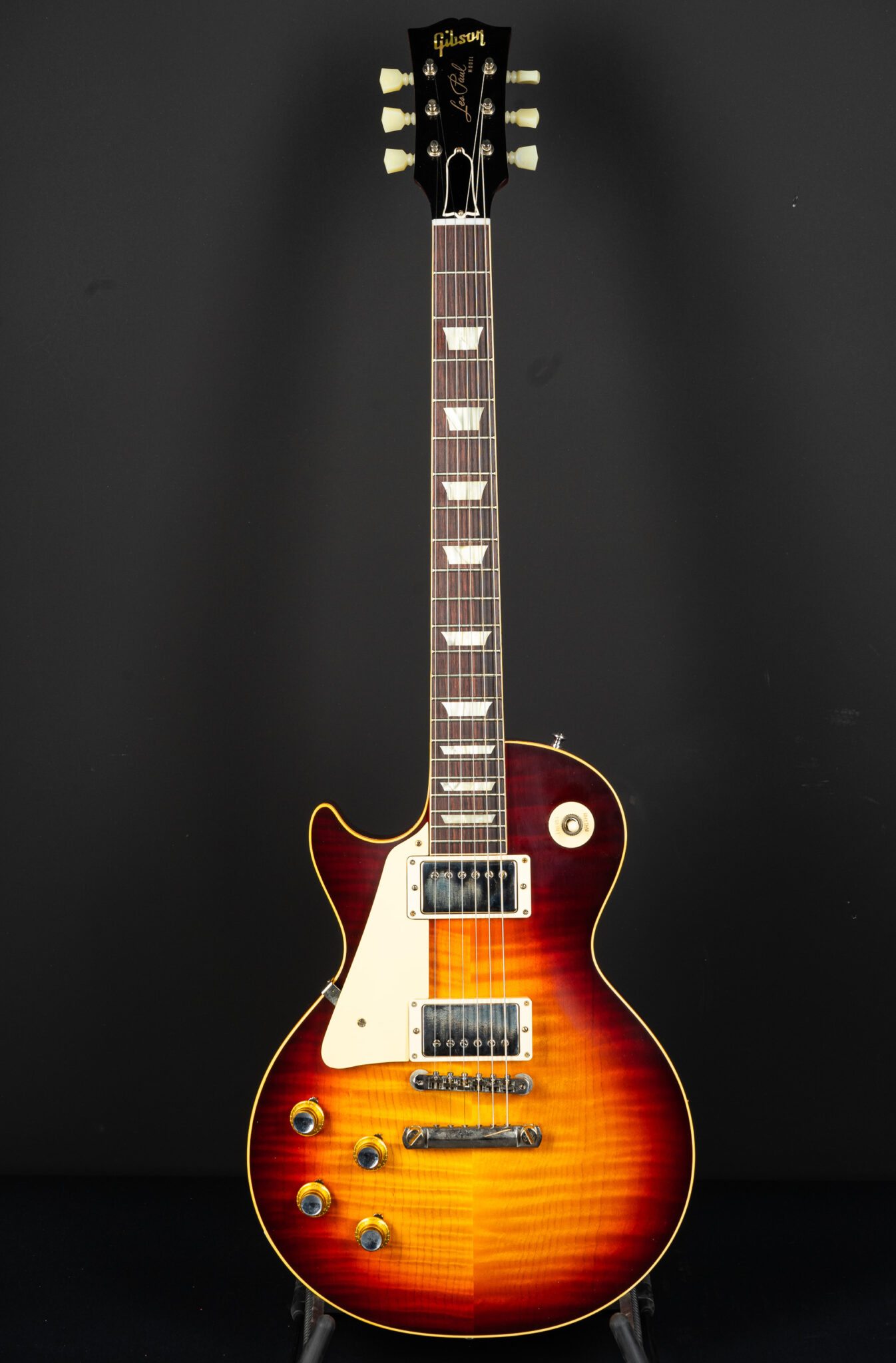 Gibson 1960 Les Paul Standard Left Hand Vos Vintage Cherry Sunburst Guitarpoint 9078