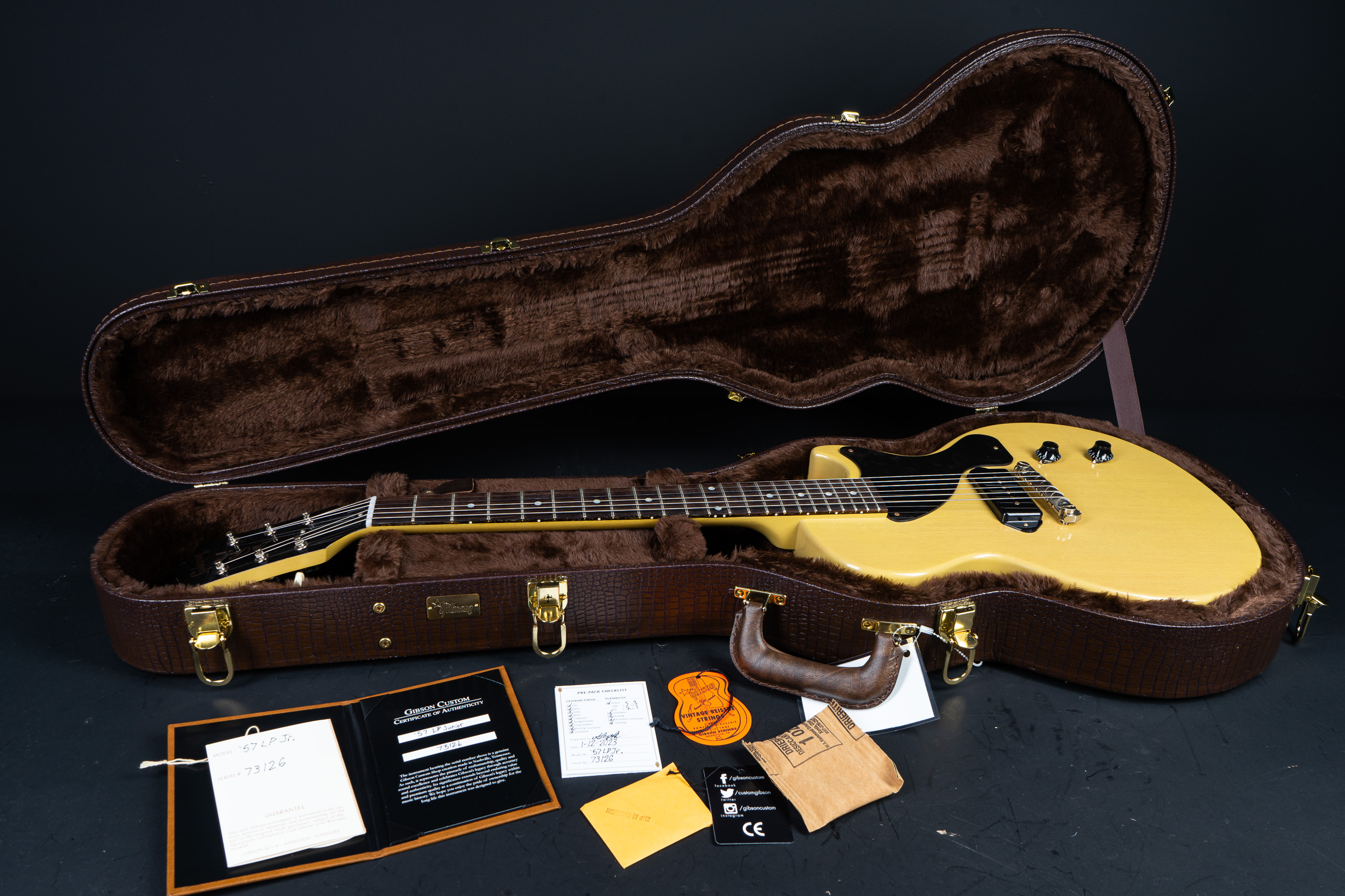 Gibson Custom Shop 1957 Les Paul Junior Single Cut - TV Yellow