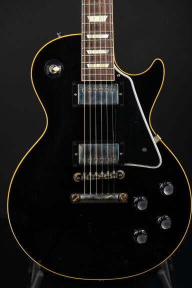 Gibson Custom Shop 1957 Les Paul Standard Blackout Murphy Lab Light Aged - All Ebony