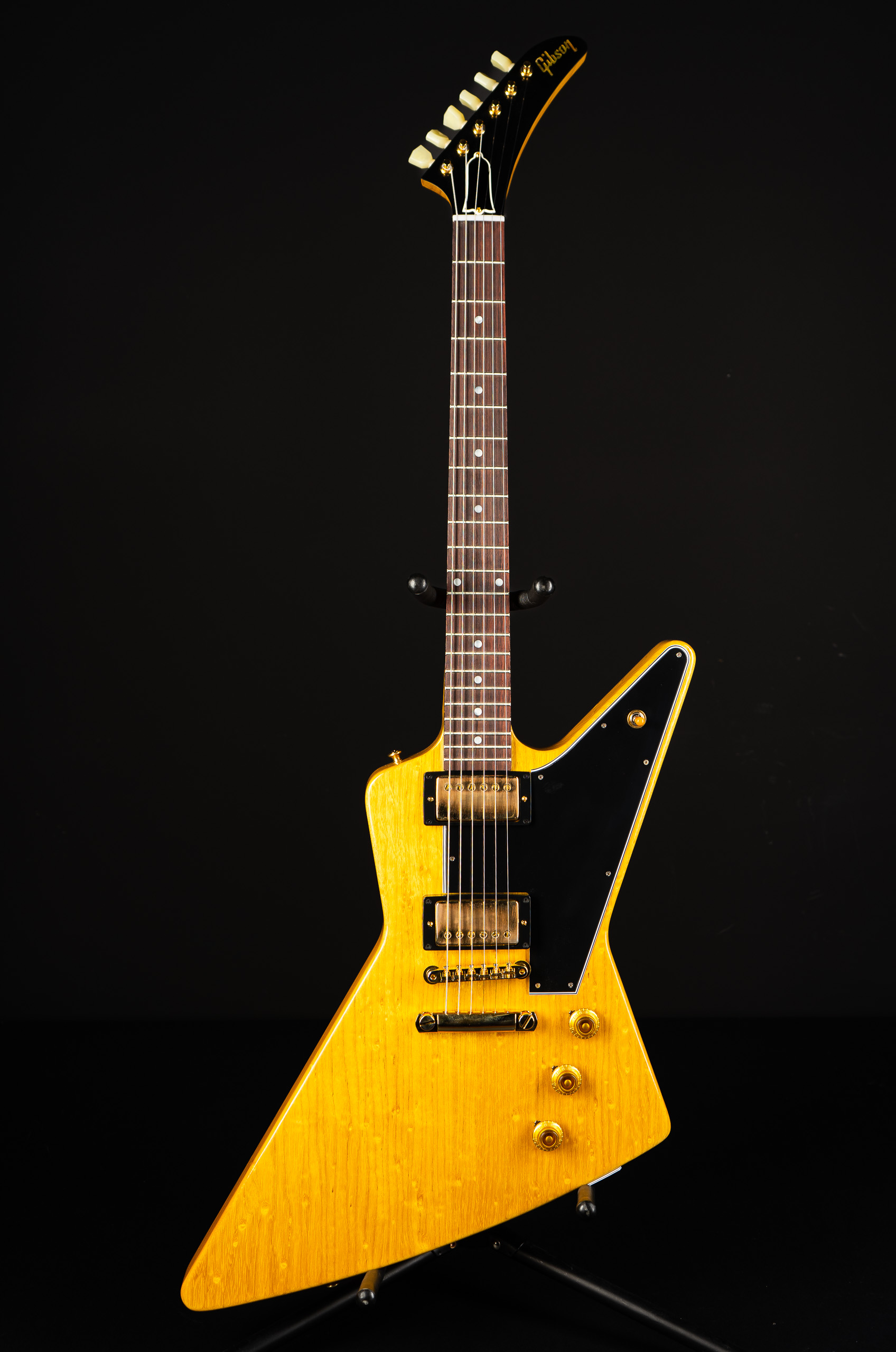 Gibson Custom Shop 1958 Explorer Korina - Black Pickguard and