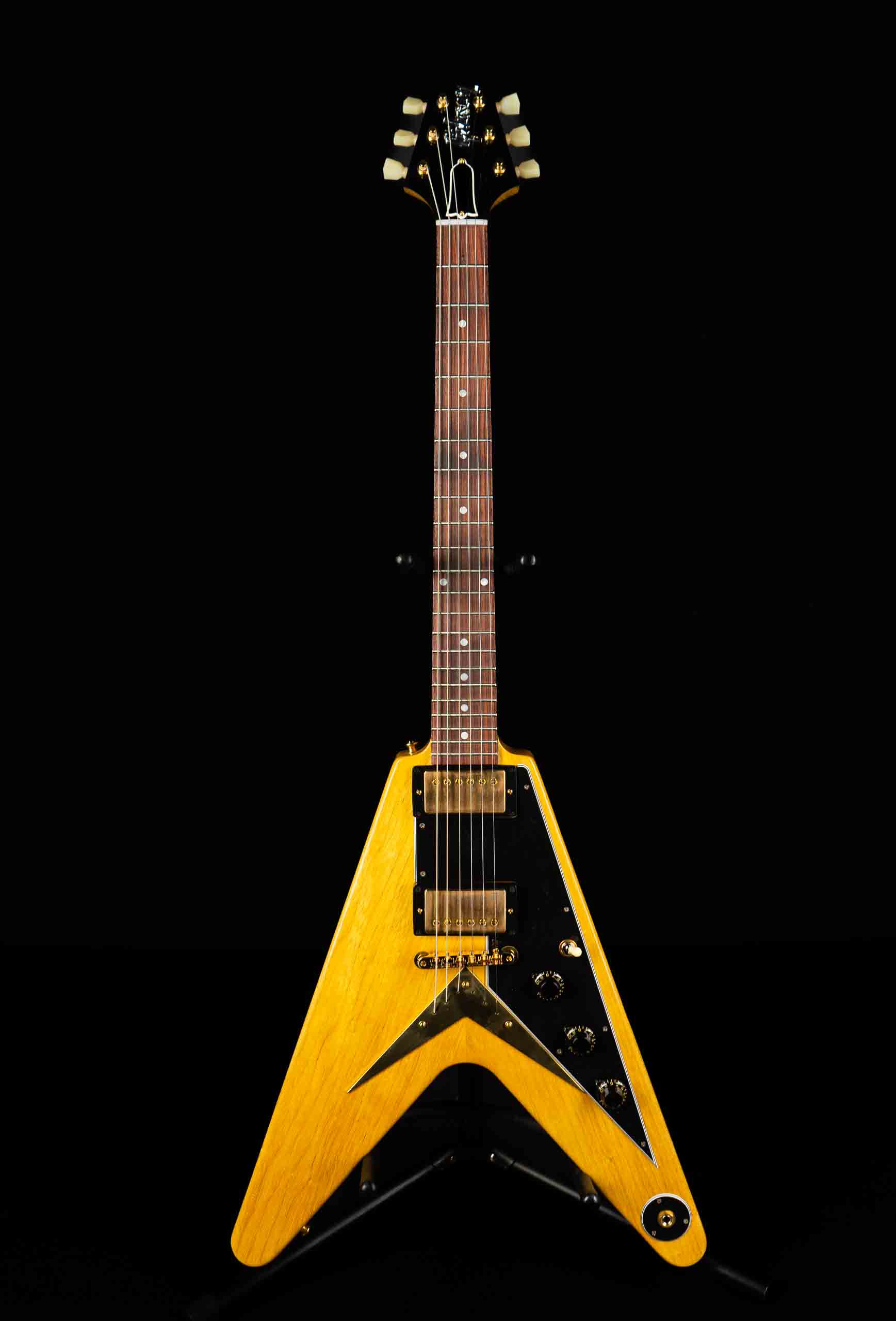 Gibson Custom Shop 1958 Flying V Korina - Blackguard - GuitarPoint