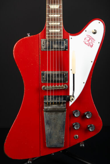 Gibson Custom Shop 1963 Firebird V Vibrola Light Aged - Cardinal Red