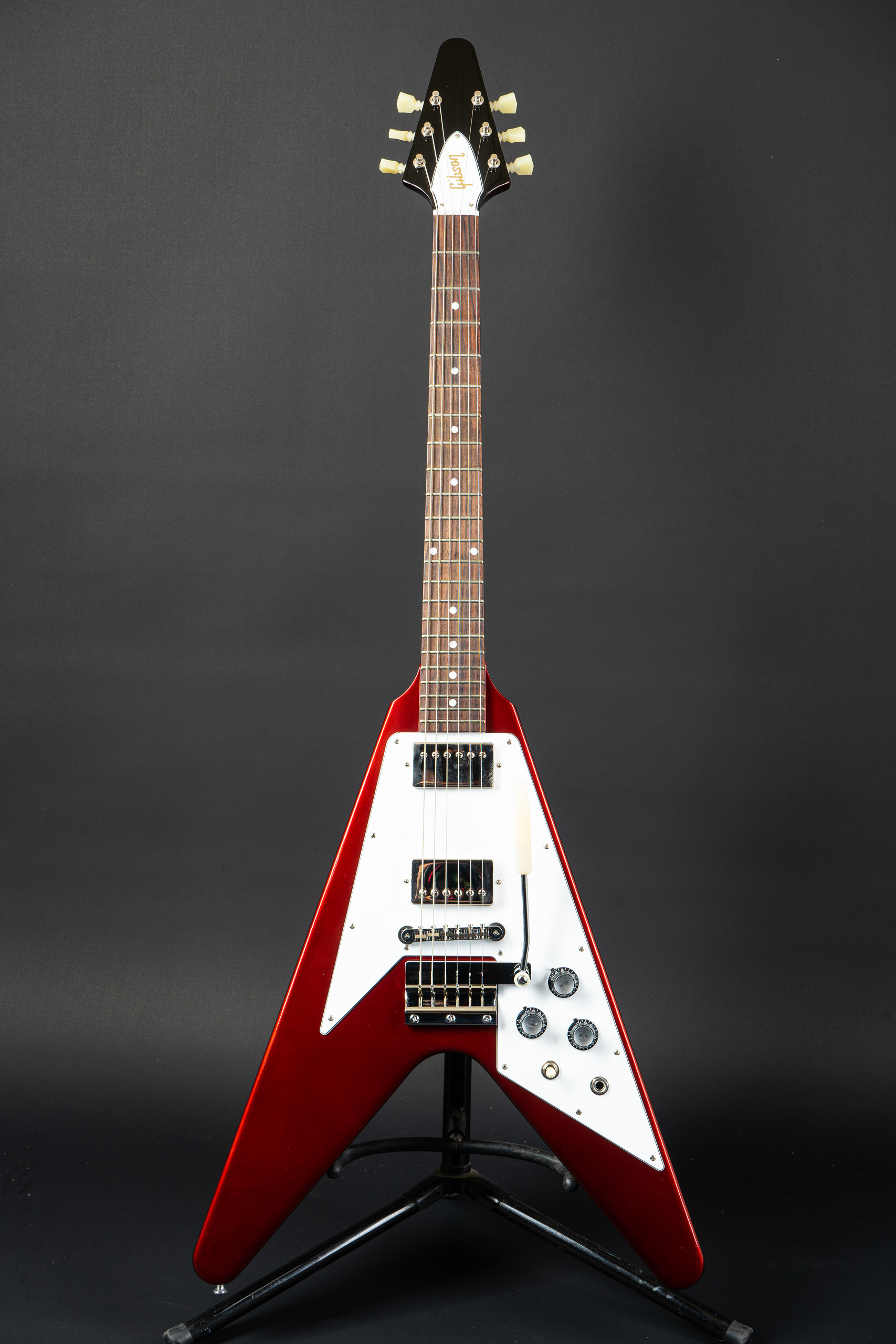 リ*ー様 Gibson Custom Shop 1967 Flying V 20 Gibson Custom Shop 1967 Flying V Vibrola - Sparkling Burgundy