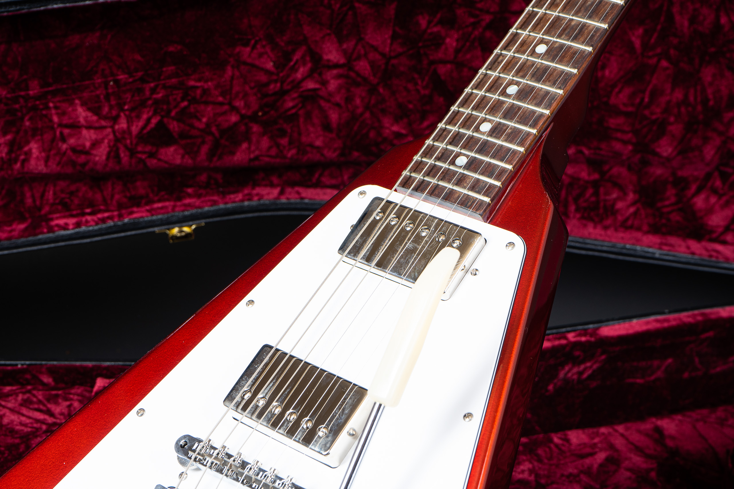 Gibson Custom Shop 1967 Flying V Vibrola - Sparkling Burgundy