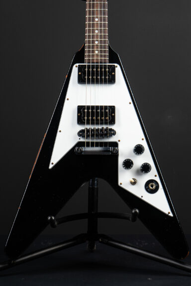 Gibson Custom Shop 1979 Flying V Kirk Hammett Murphy Lab Replica Aged - Ebony