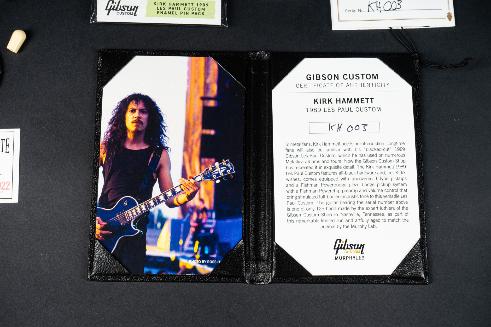 Gibson Custom Shop 1989 Les Paul Custom “Kirk Hammett” Murphy Lab ...