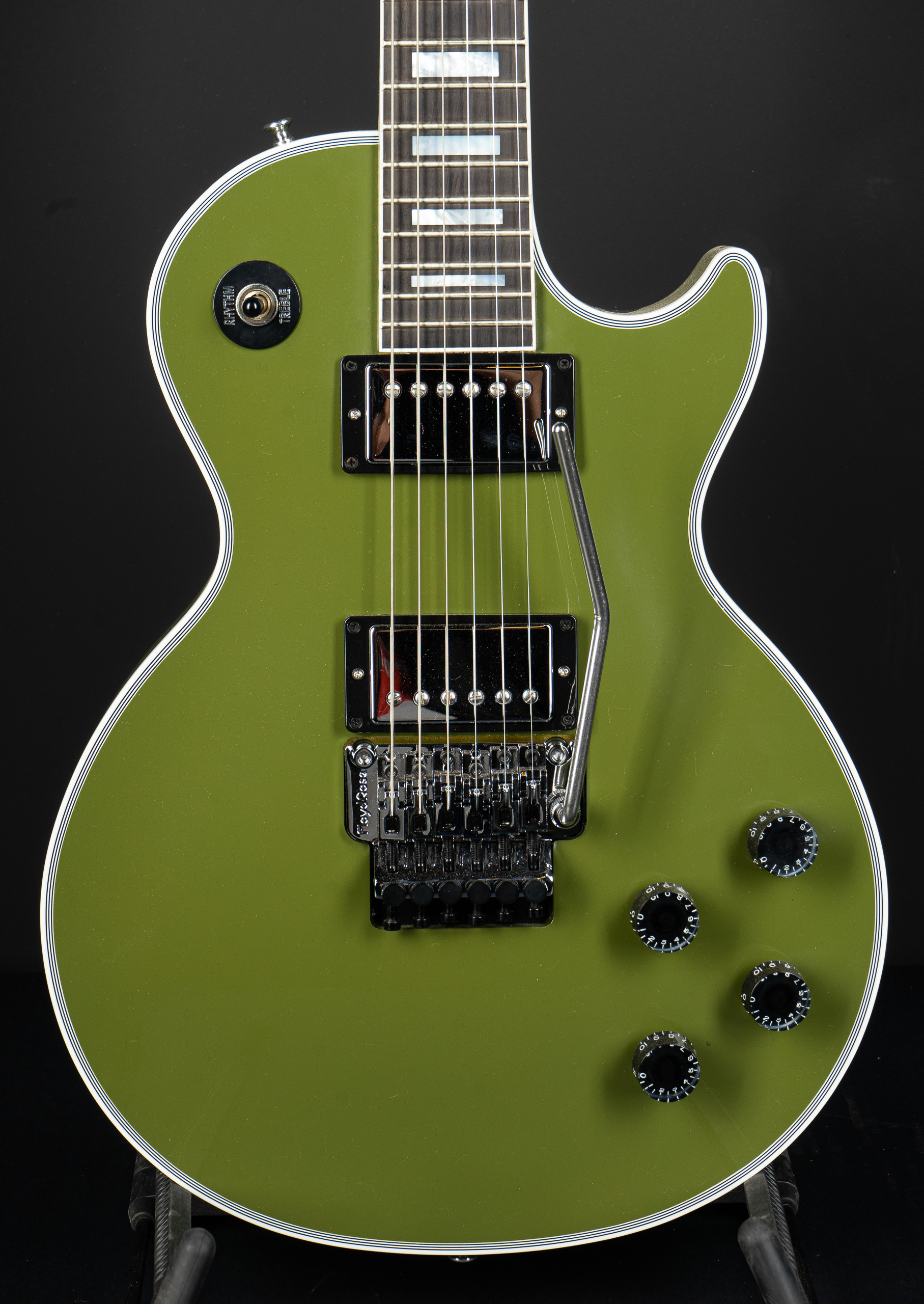 （訳アリ特価）Gibson custom shopLesPaulSpecial Gibson Custom Shop Les Paul Axcess Custom Floyd Rose – Olive