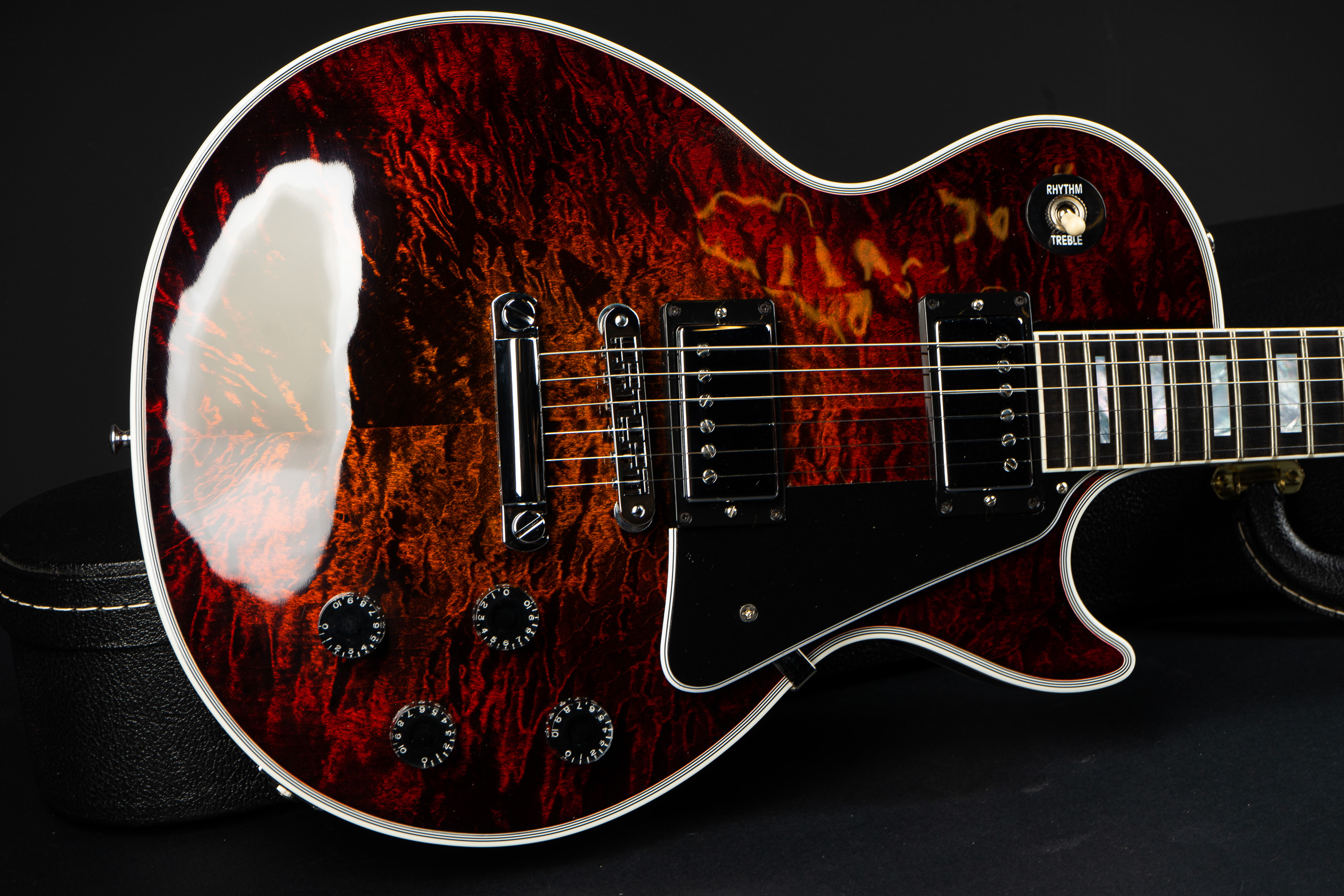 Gibson Custom Shop Les Paul Custom 3A Quilt Top - Bengal Burst