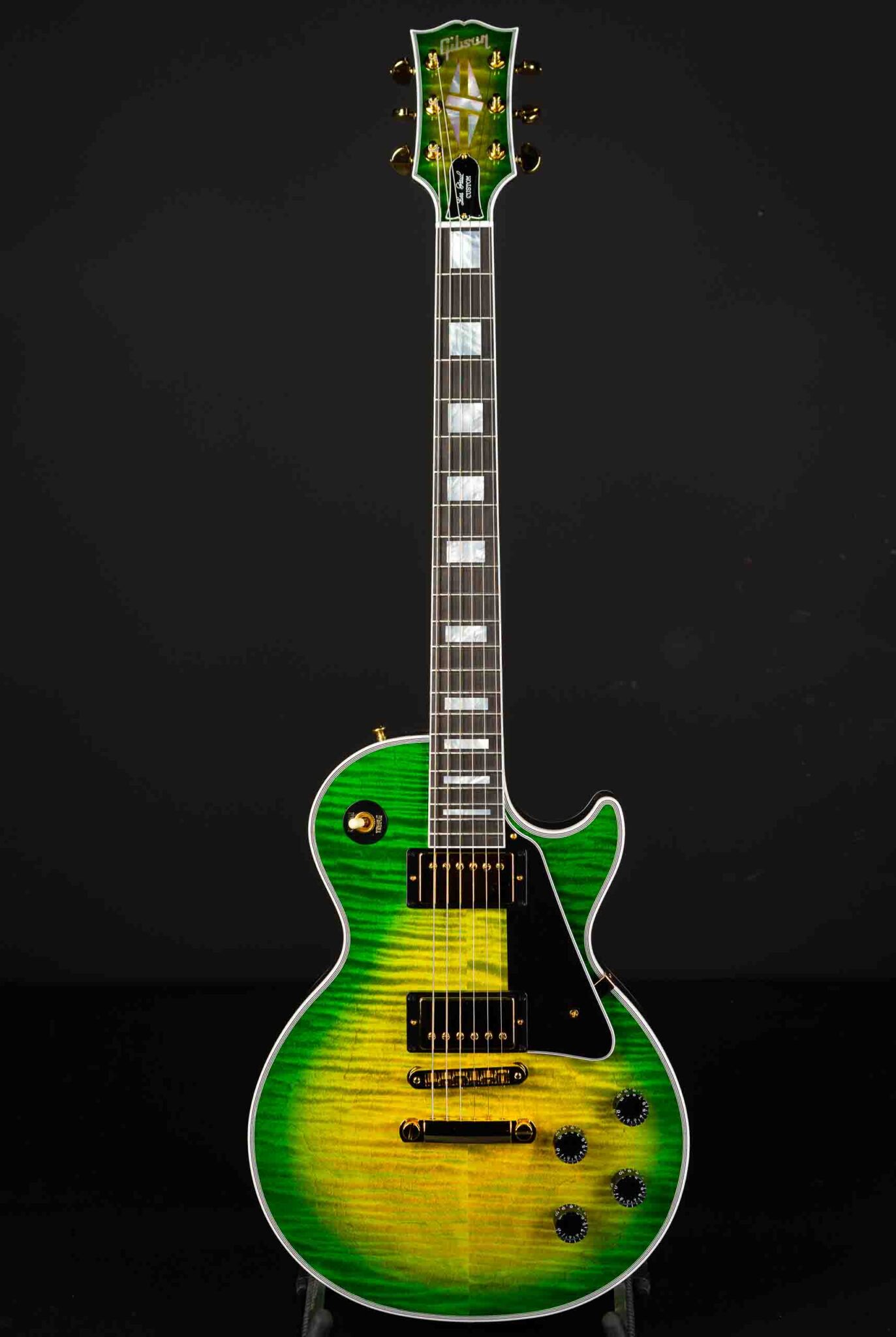 Gibson Custom Shop Les Paul Custom Figured Top – Iguana Burst – GuitarPoint