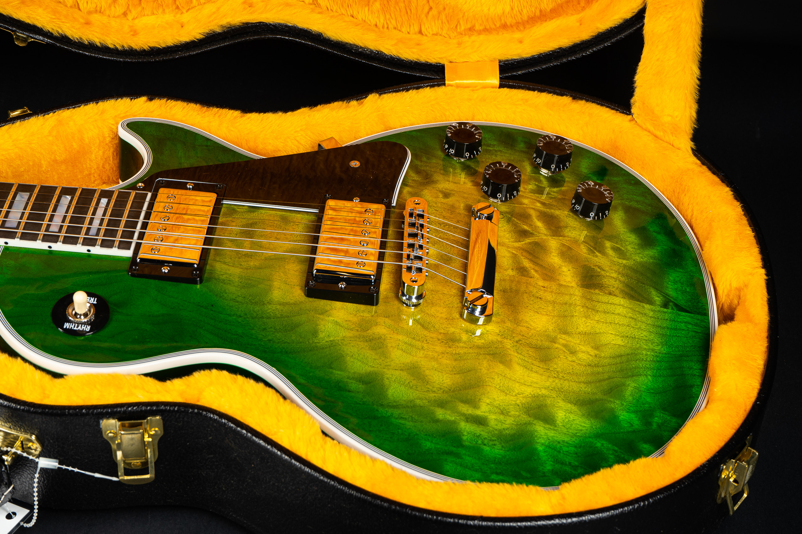 Gibson Les Paul Custom 3A Quilt Top Gloss – Iguana Burst – GuitarPoint